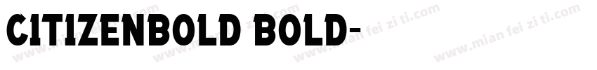 CitizenBold Bold字体转换